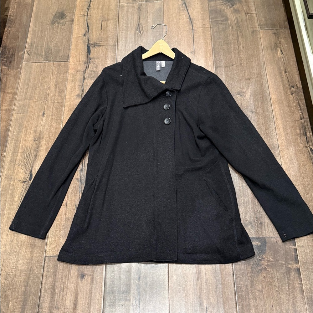 Ibex Black Pea Coat